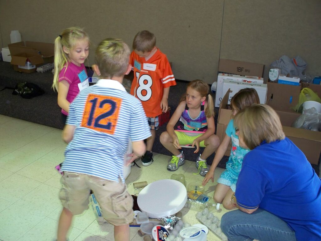 Students doing an after school activity in a Nebraska program.
