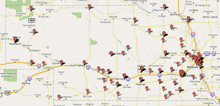 Nebraska LRC Attorneys Map