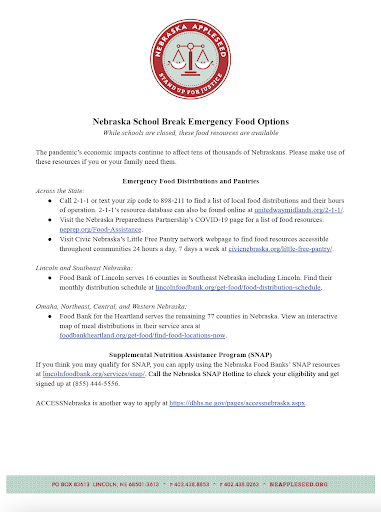 School Break Emergency Food Options